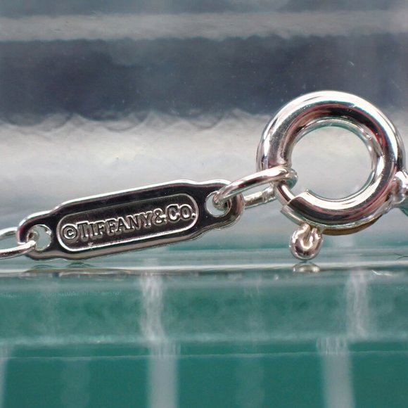 TIFFANY 925 enamel return to double heart tag pendant - Picture 5 of 7